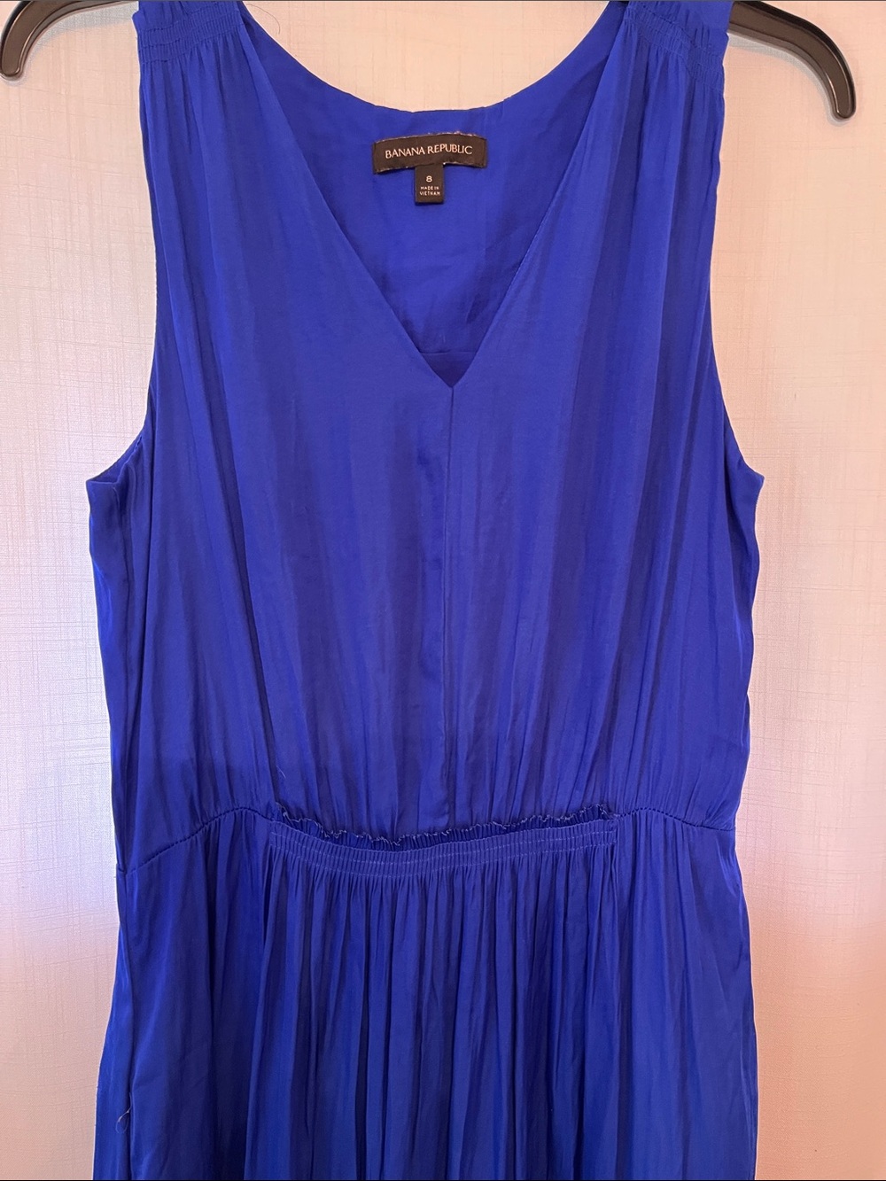 Banana Republic Cobalt V-Neck Sleeveless Tunic Top